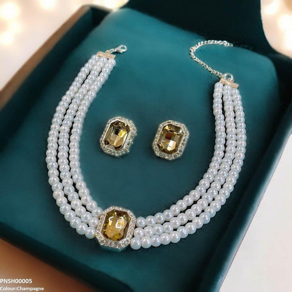 Rectangle Necklace Set