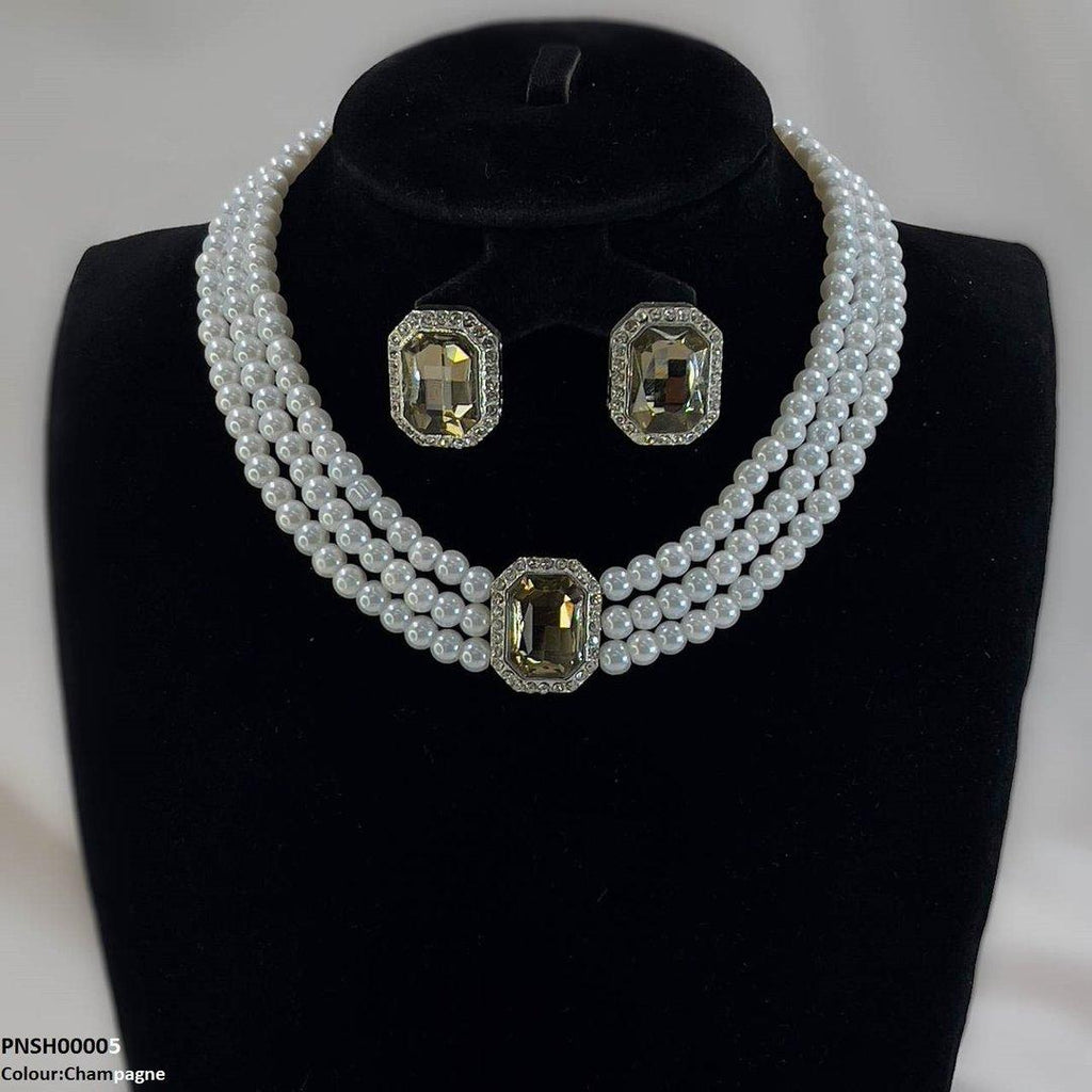 Rectangle Necklace Set