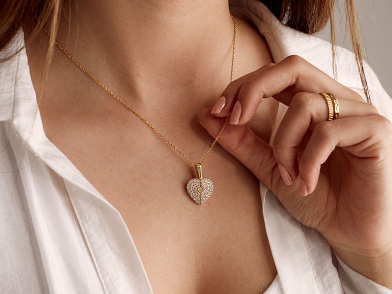 Openable Heart Necklace