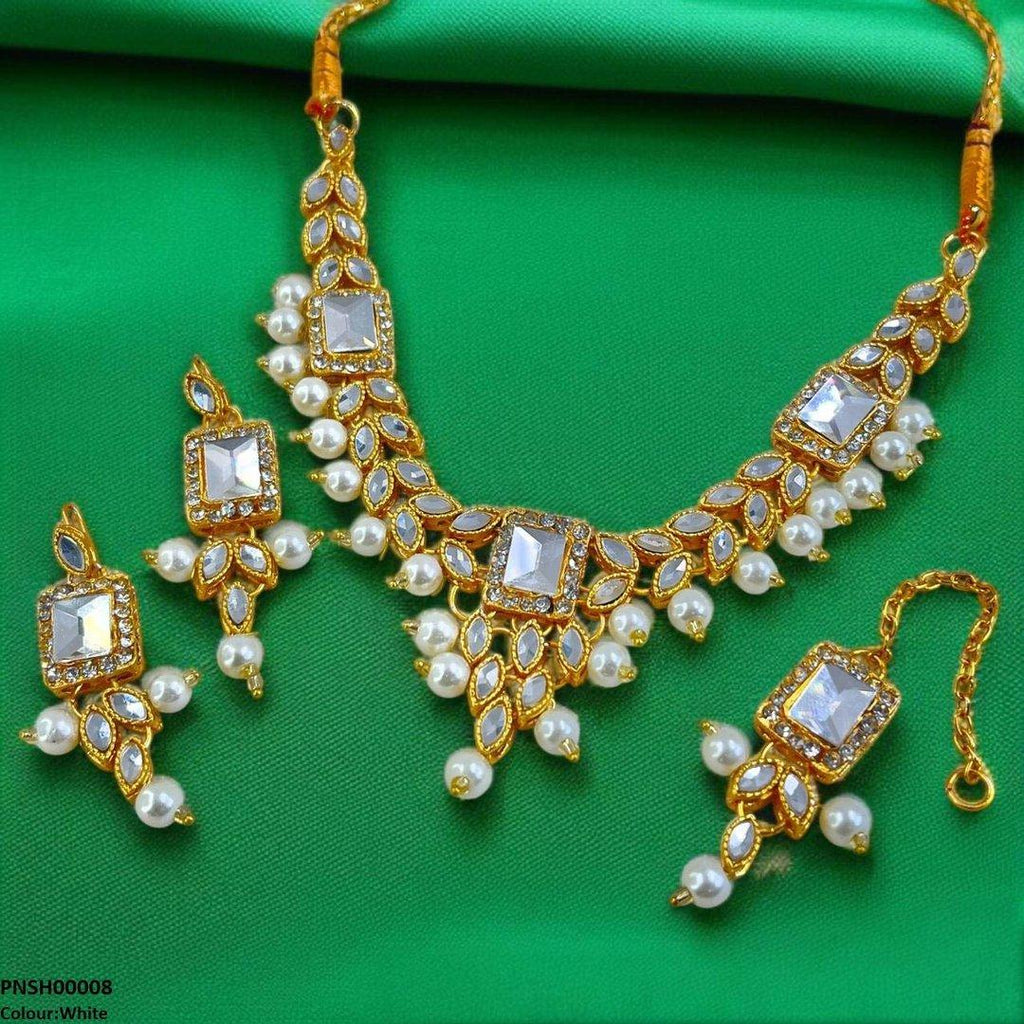 Rectangle/Tear Necklace Set